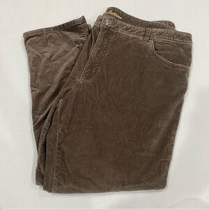 Tommy Bahama Corduroy Pants Mens 44x30 2XB Big Sea Coast Five Pocket Army Green